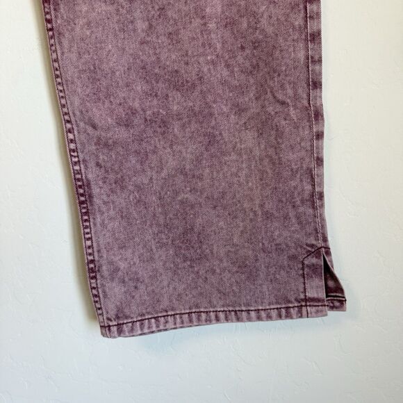 Gap Kids Low Rise Stride Baggy Acid Wash Red Cargo Jeans Y2K 90’s - Picture 6 of 11